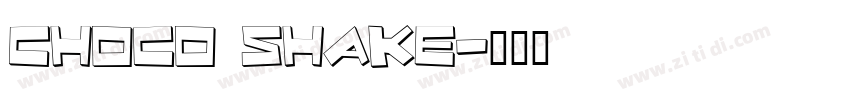Choco Shake字体转换